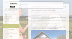 Desktop Screenshot of landhotel-hartenthal.de